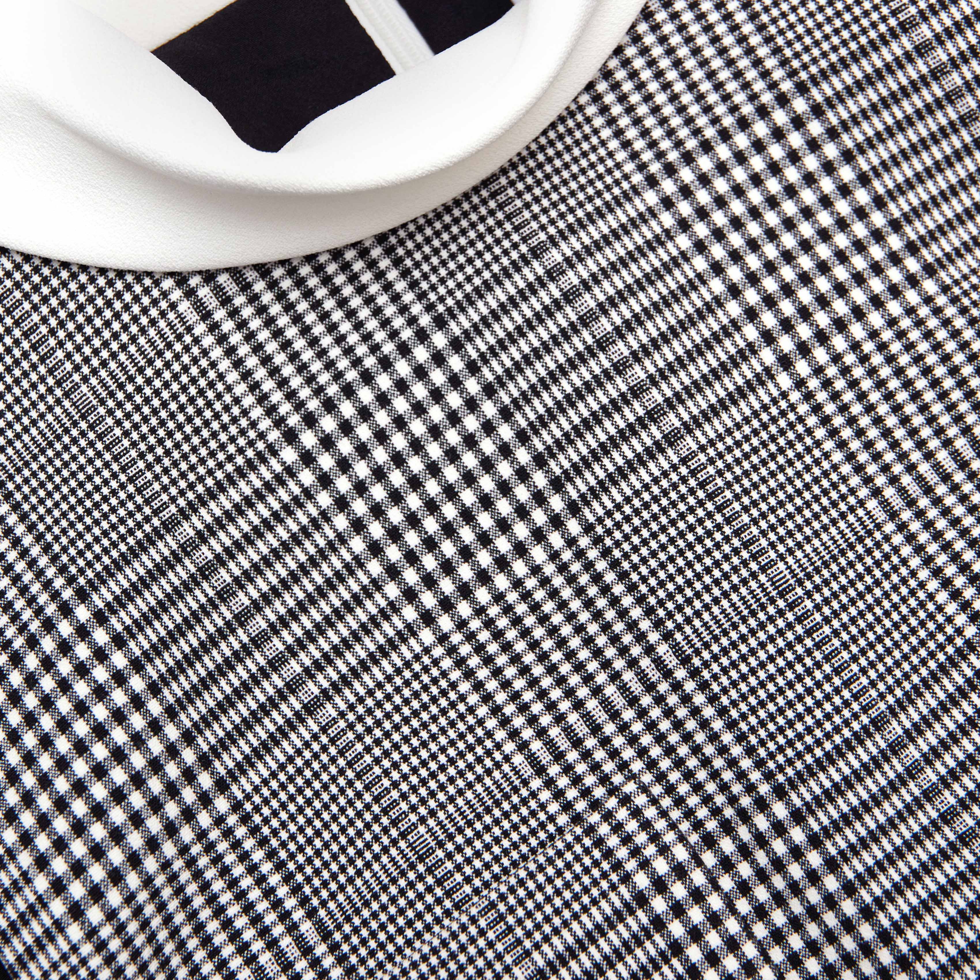 Sleeveless Prince Of Wales Check Mini Dress