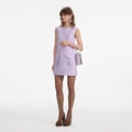 Lilac Taffeta Mini Dress