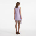 Lilac Taffeta Mini Dress