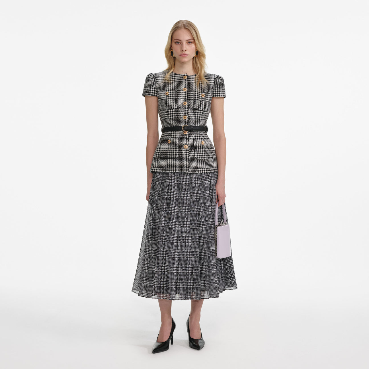 Classic Boucle Dress - Black
