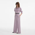 Lilac Twill Jumpsuit