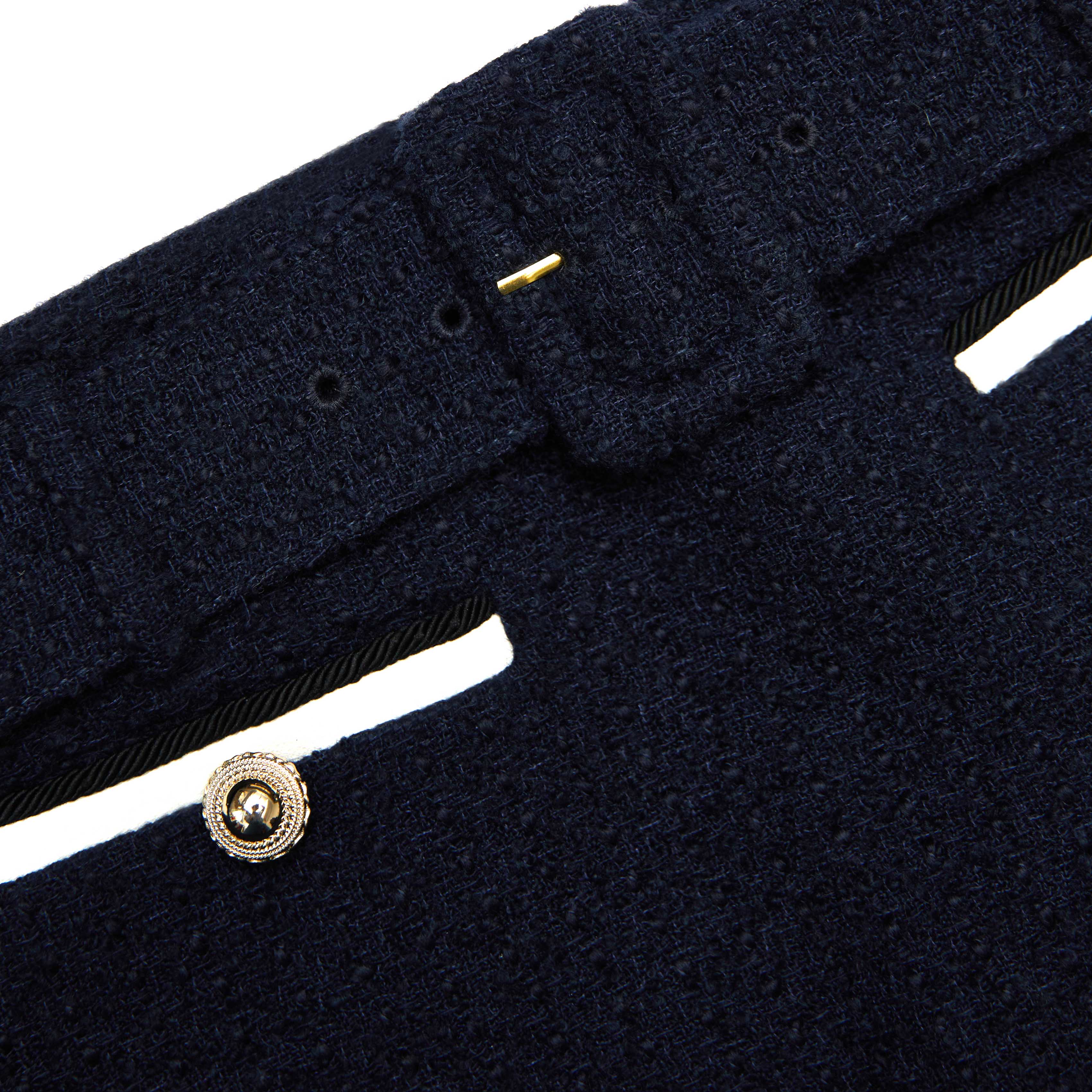 Navy Boucle Skort