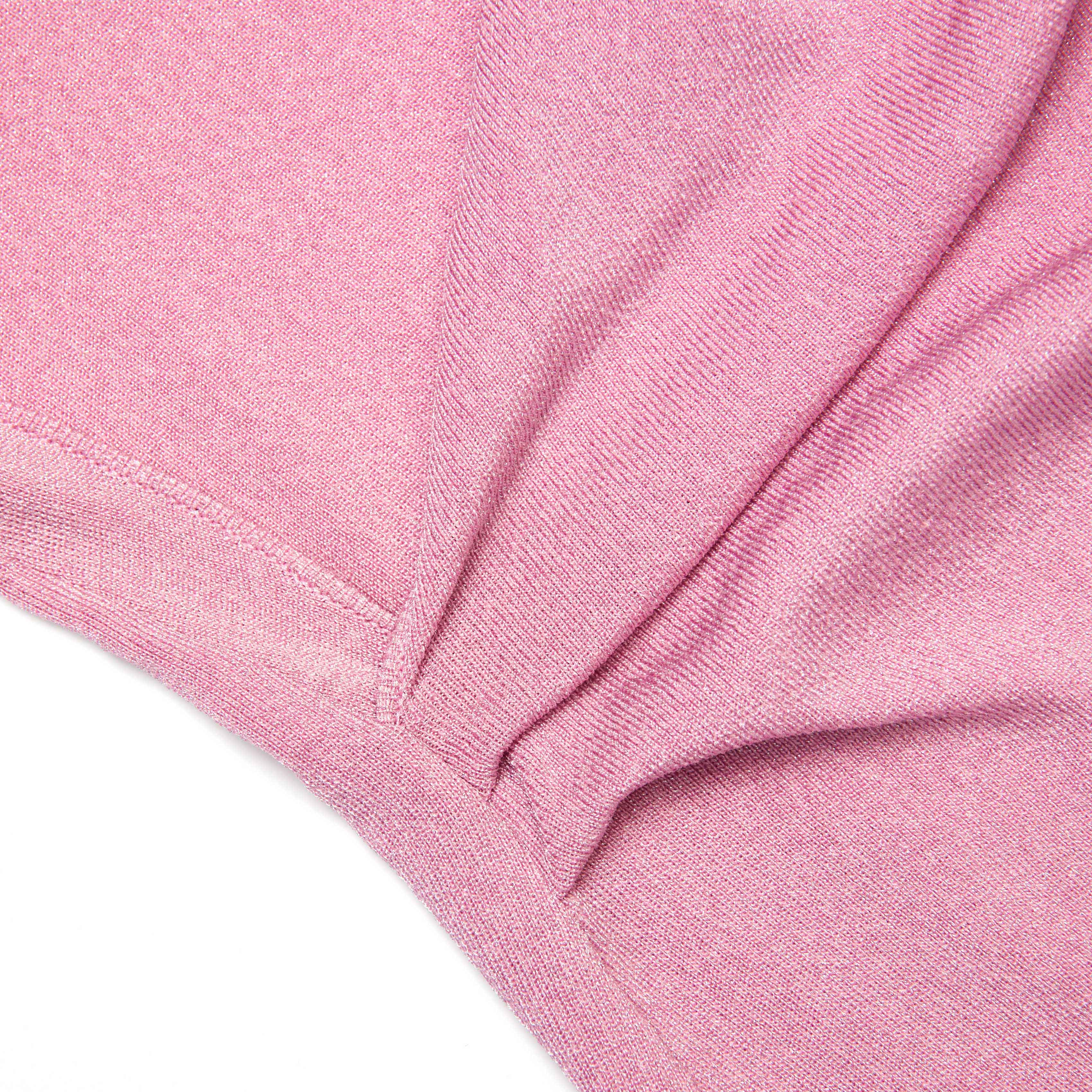 Pink Viscose Knit Mini Dress