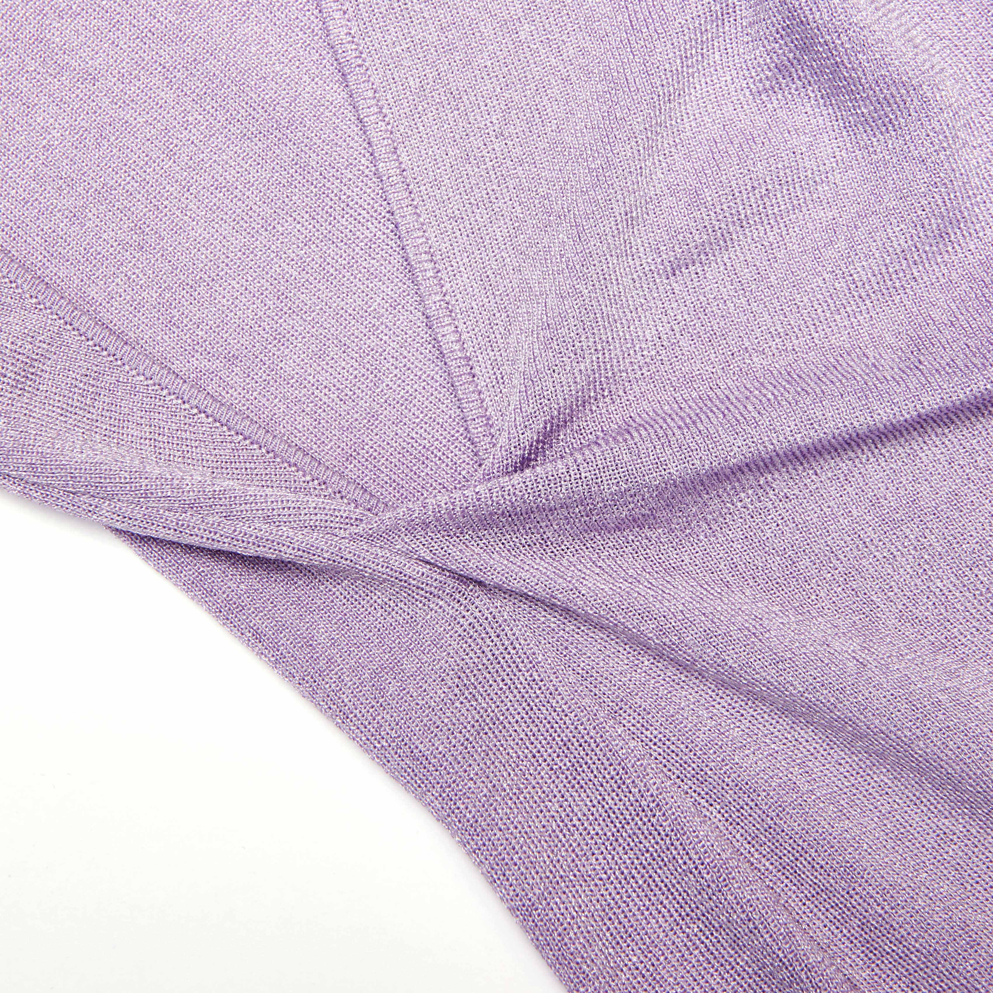 Lilac Viscose Knit Maxi Dress