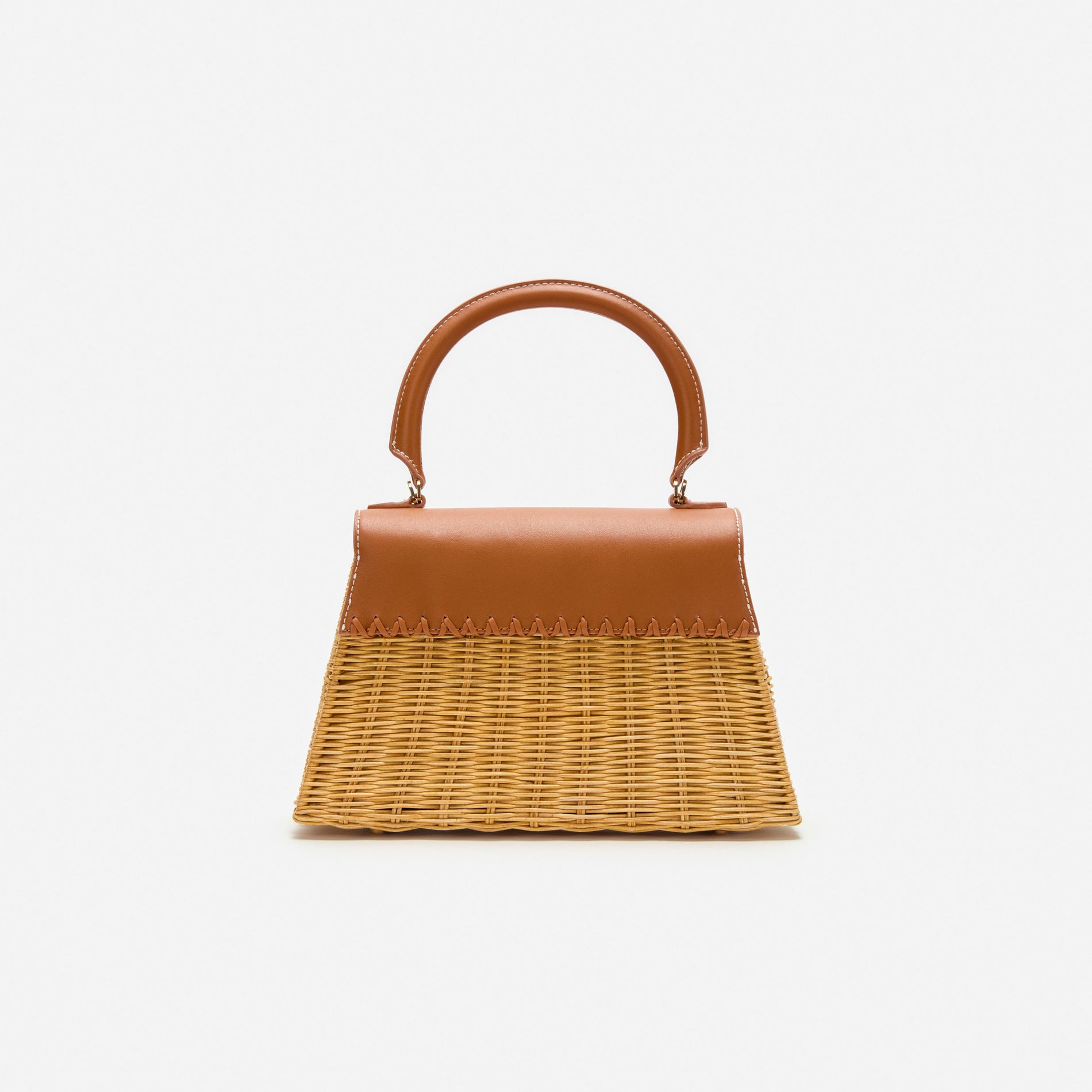 Rattan Mini Bow Bag