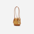 Rattan Charm Shoulder Bag