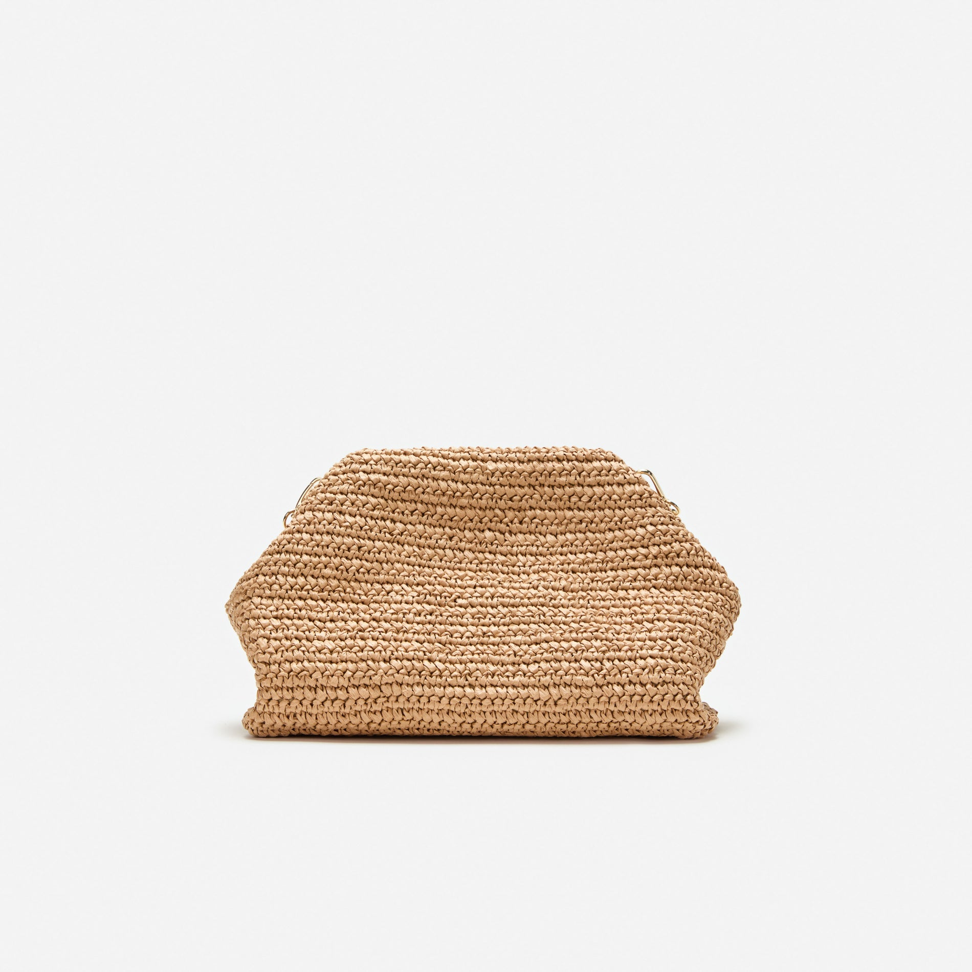 Raffia Charm Shoulder Bag