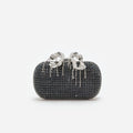 Navy Chainmail  Clutch Bag