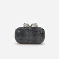 Navy Chainmail  Clutch Bag