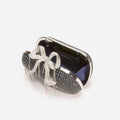 Navy Chainmail  Clutch Bag