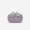 Lilac Chainmail Clutch Bag