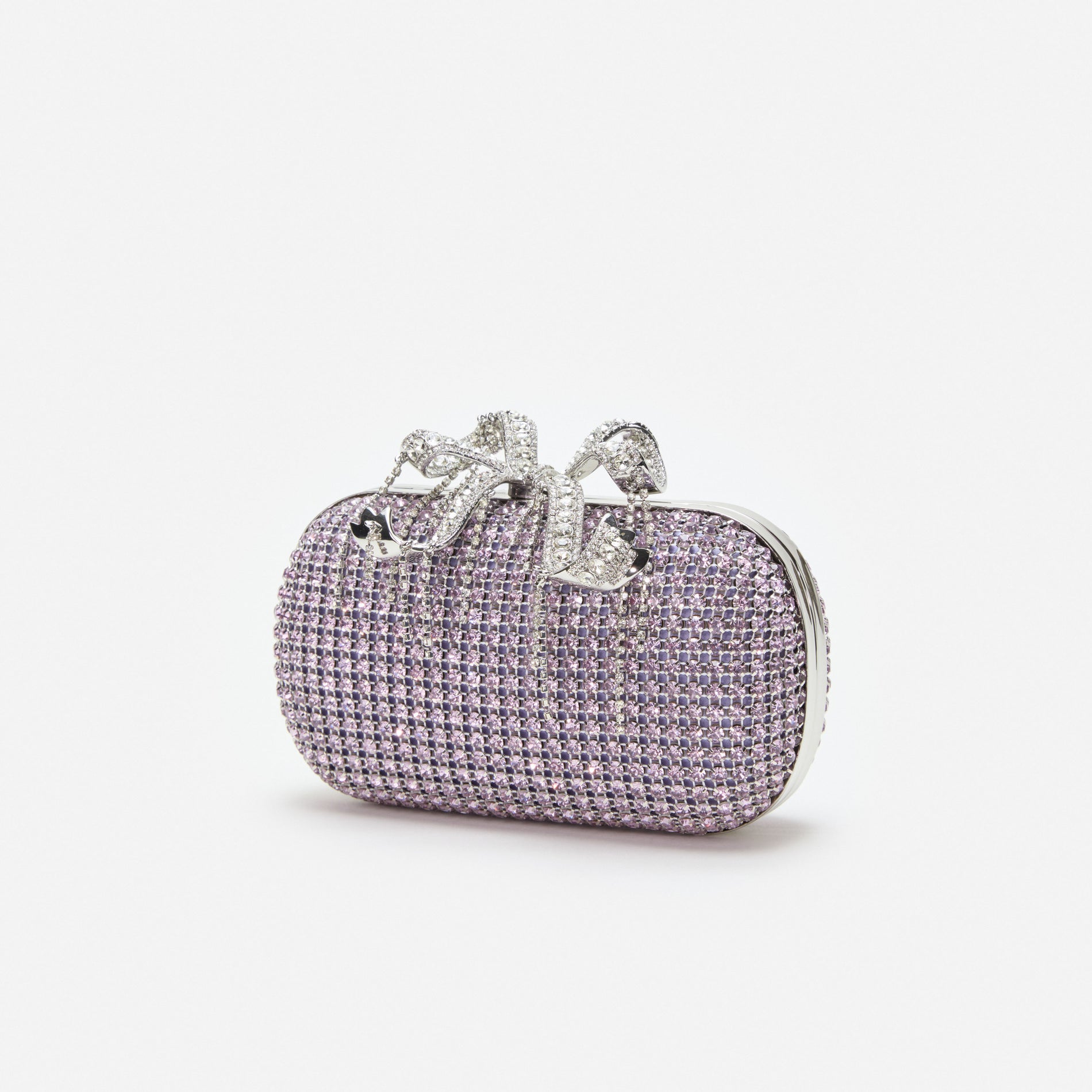 Lilac Chainmail  Clutch Bag
