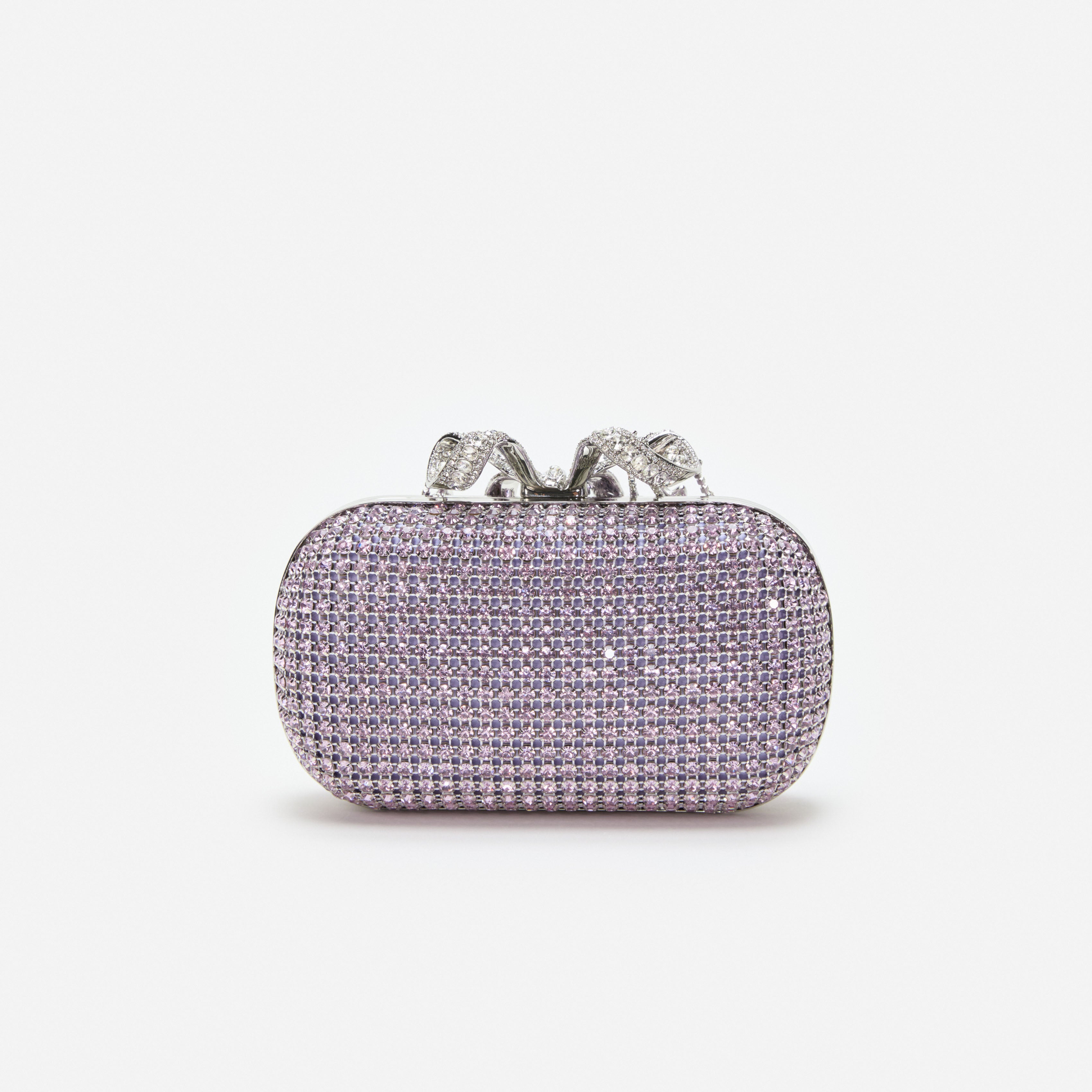 Lilac Chainmail Clutch Bag