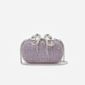 Lilac Chainmail Clutch Bag