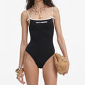 Black Logo Swimsuit