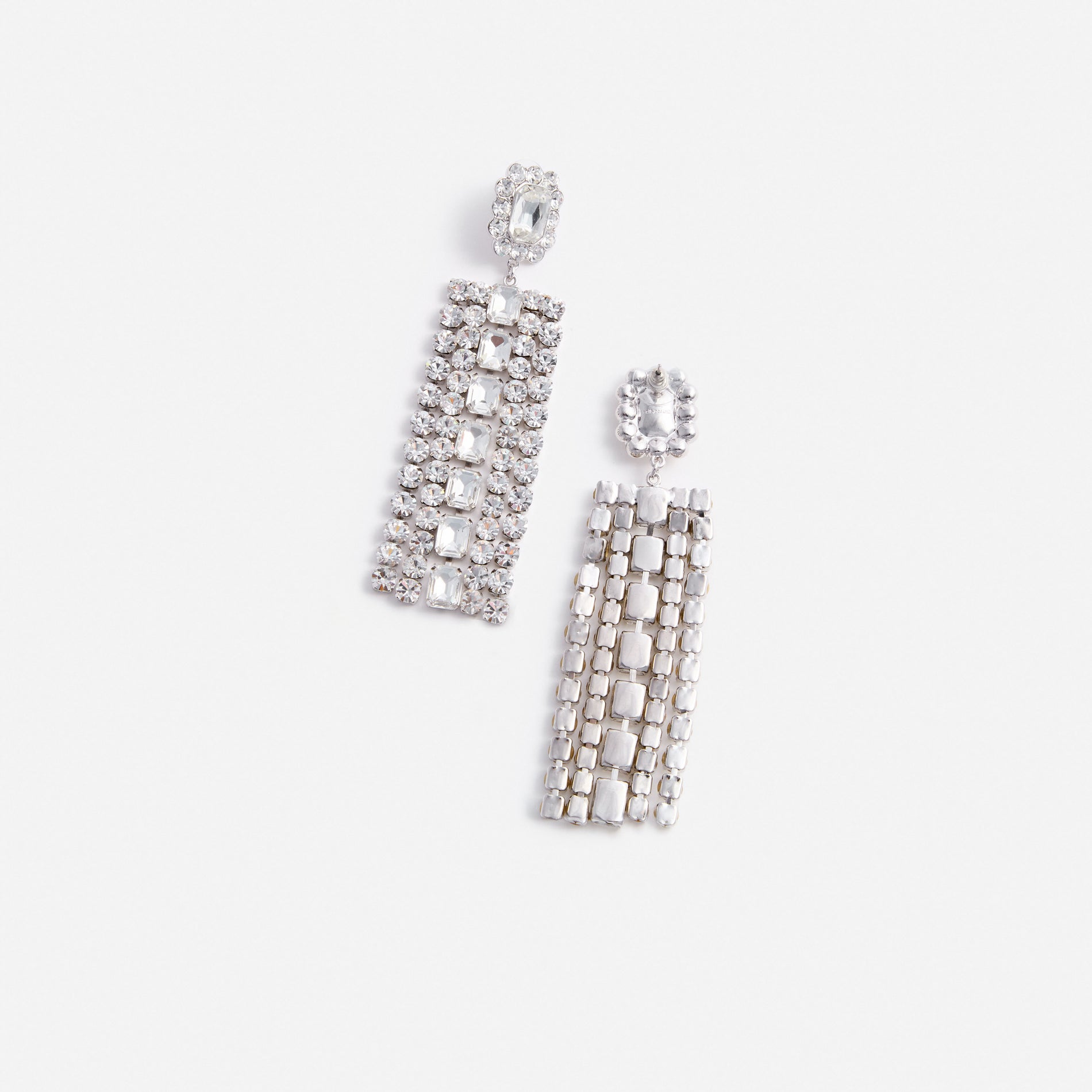 Multi Crystal Droplet Earrings