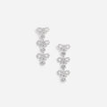 Micro Bow Crystal Tiered Earrings