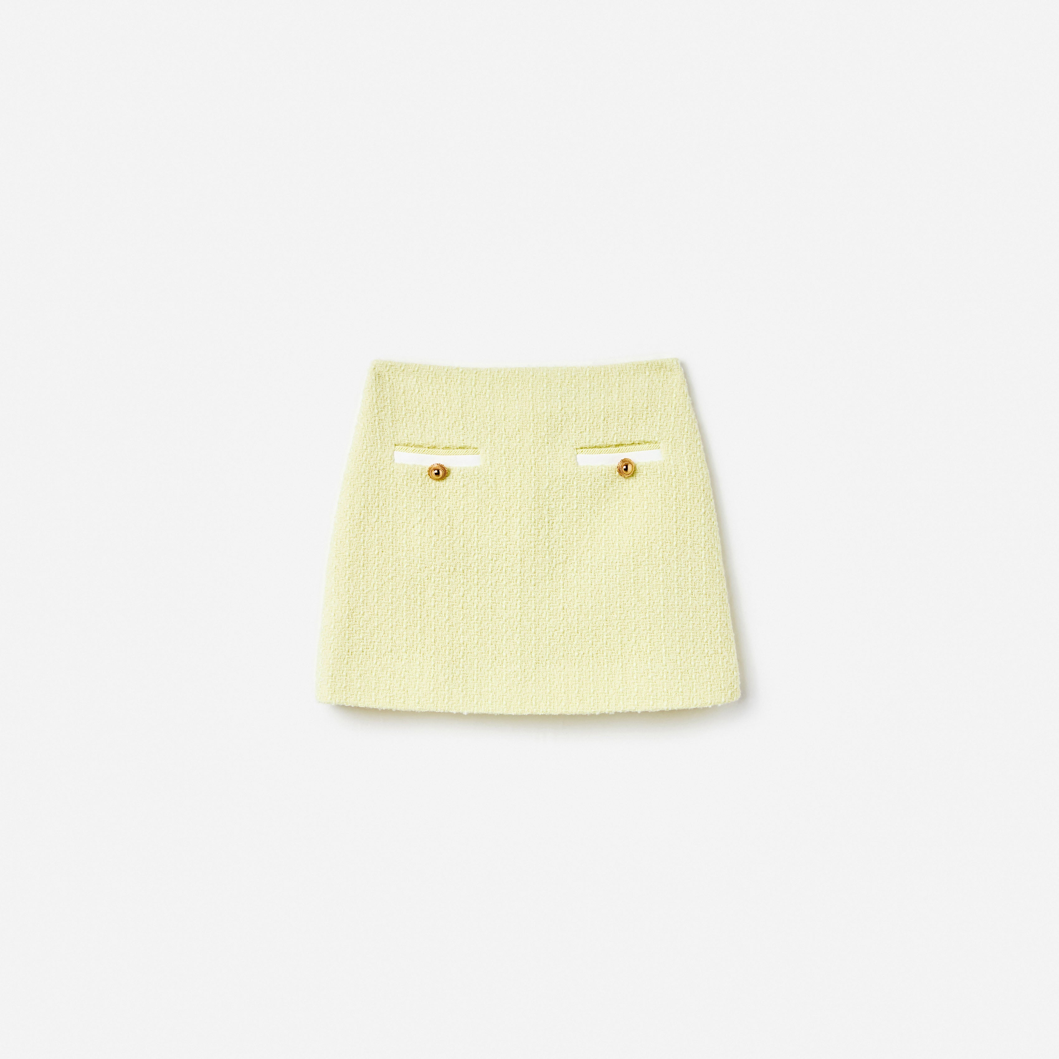 Yellow Boucle Skirt