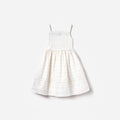 White Cotton Broderie Dress