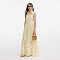 Yellow Lace Maxi Dress