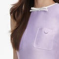 Lilac Taffeta Mini Dress