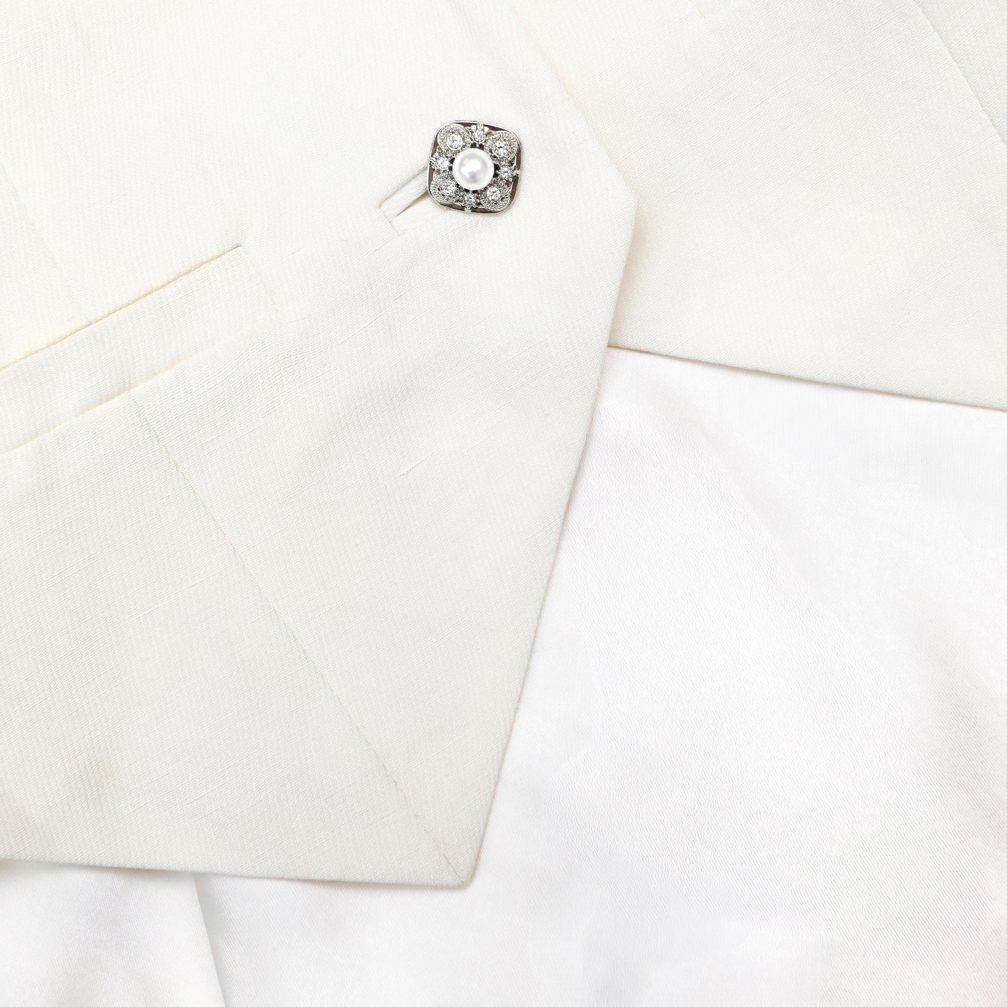 Cream Linen Blend Satin Maxi Dress