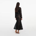 Black Lace Midi Skirt
