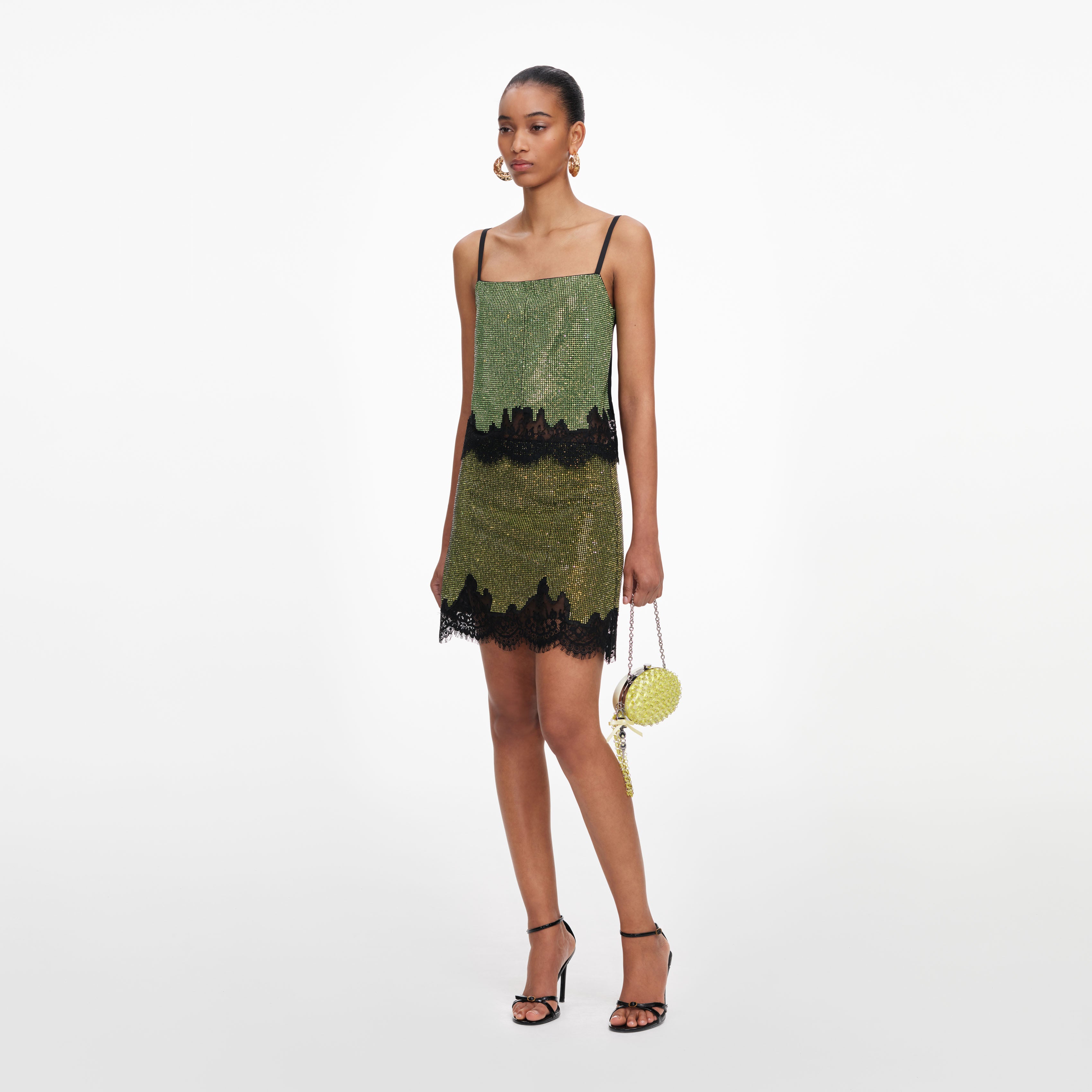 Green Crystal Chainmail Top