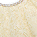 Yellow Lace Cape Mini Dress