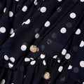 Polka Dot Georgette Ruffle Maxi Dress