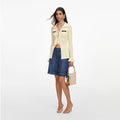 Yellow Viscose Knit Tie Top