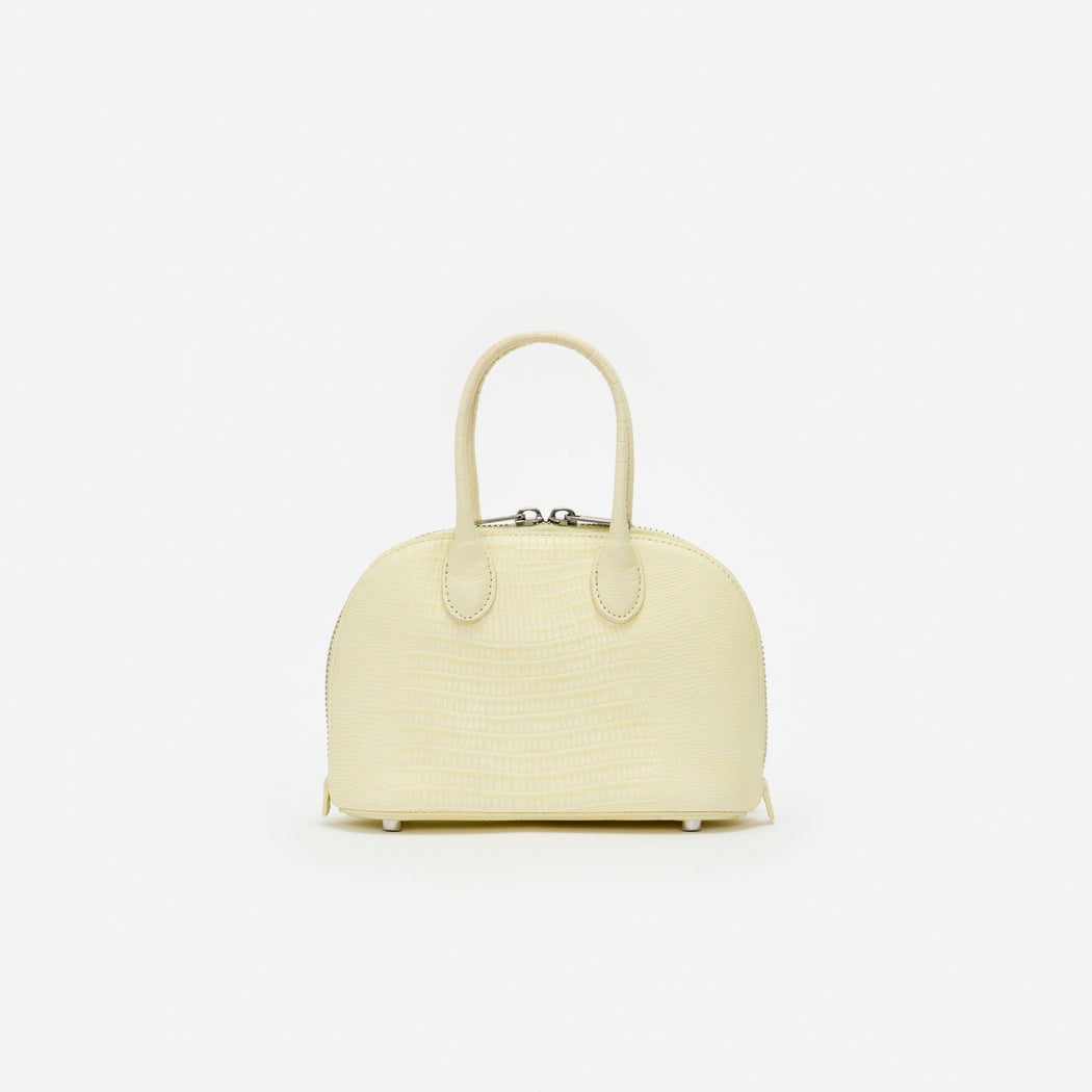 Embossed Leather Yellow Mini Bag
