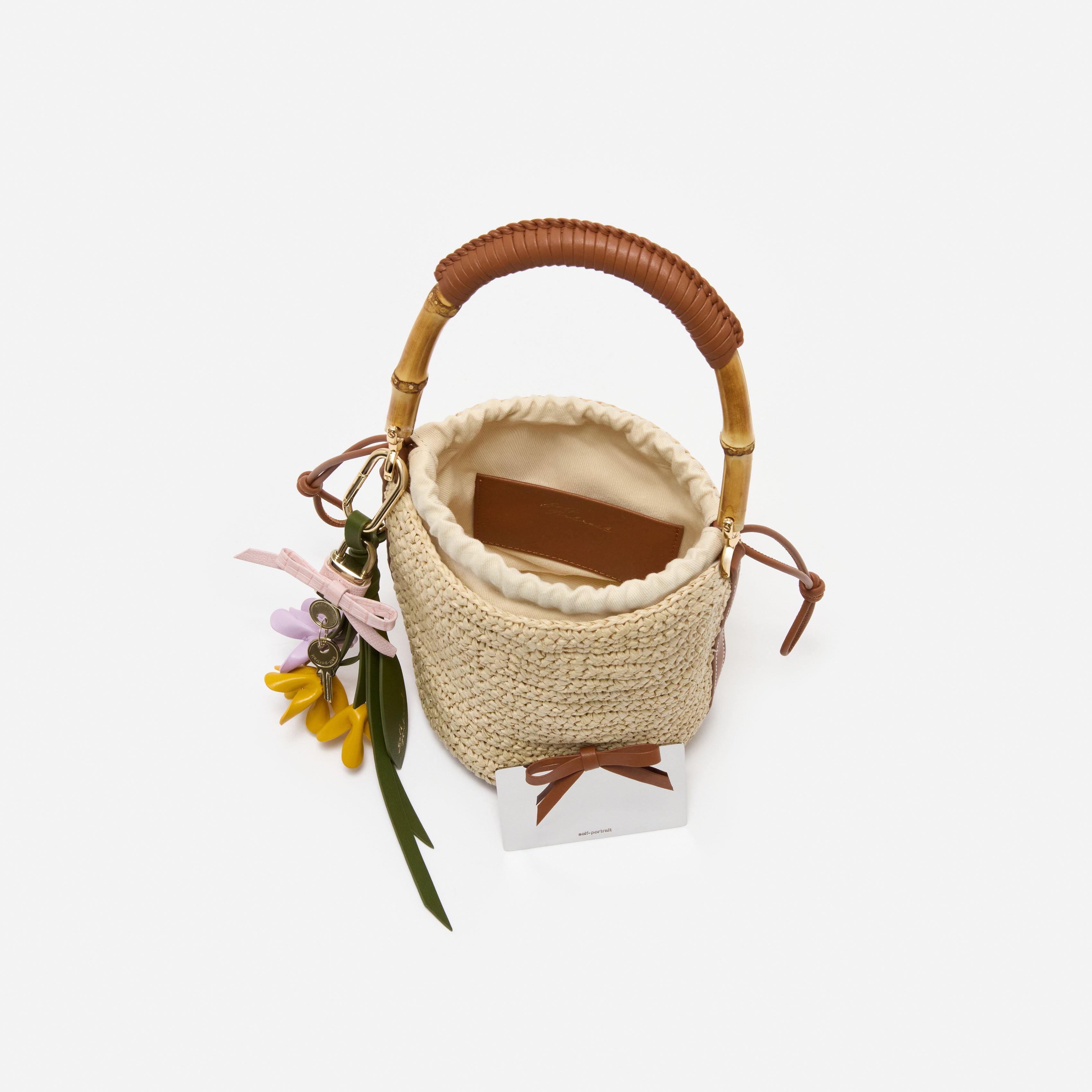 Soft Raffia Bucket Bag