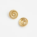 Gold Pearl Shell Earrings