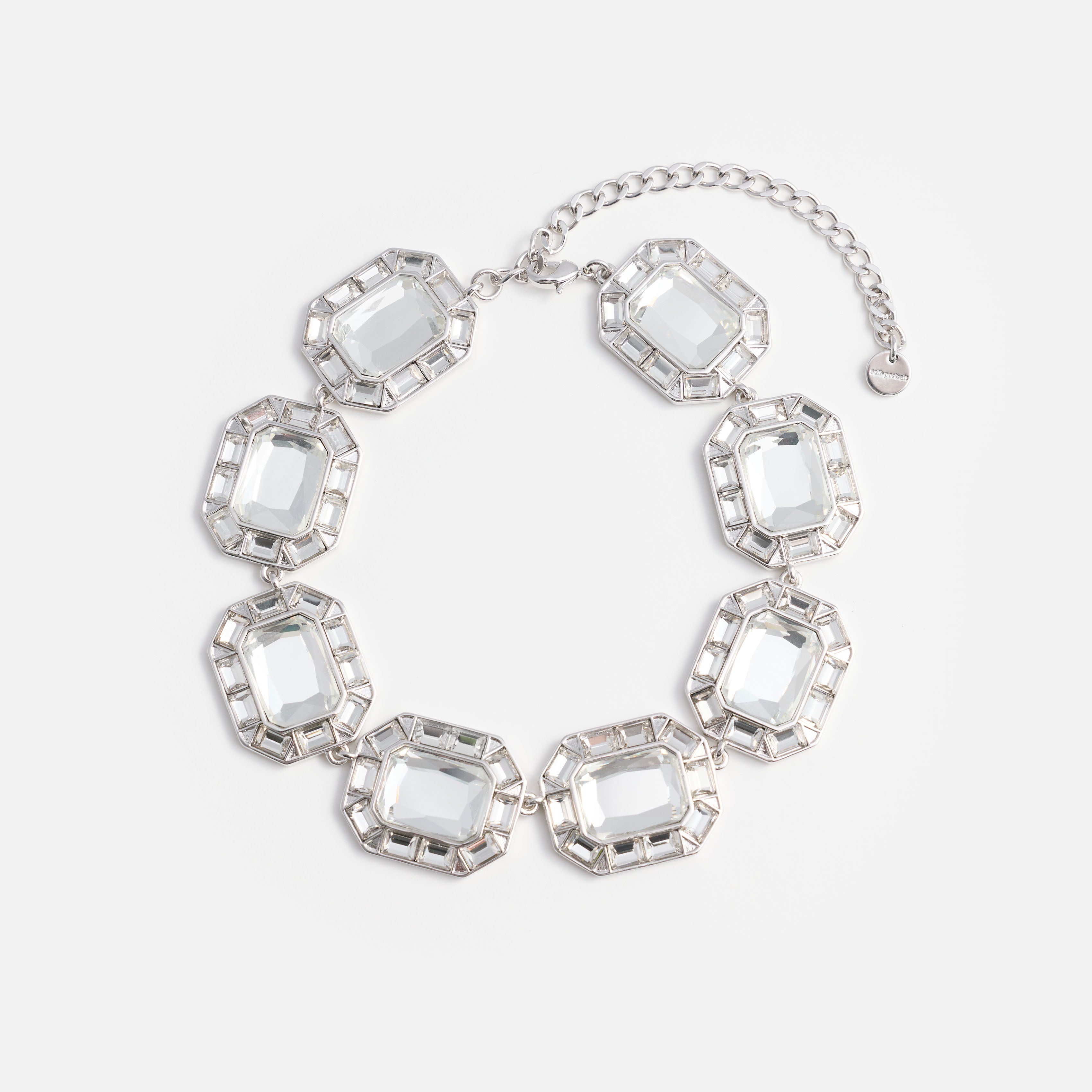 Silver Crystal Necklace