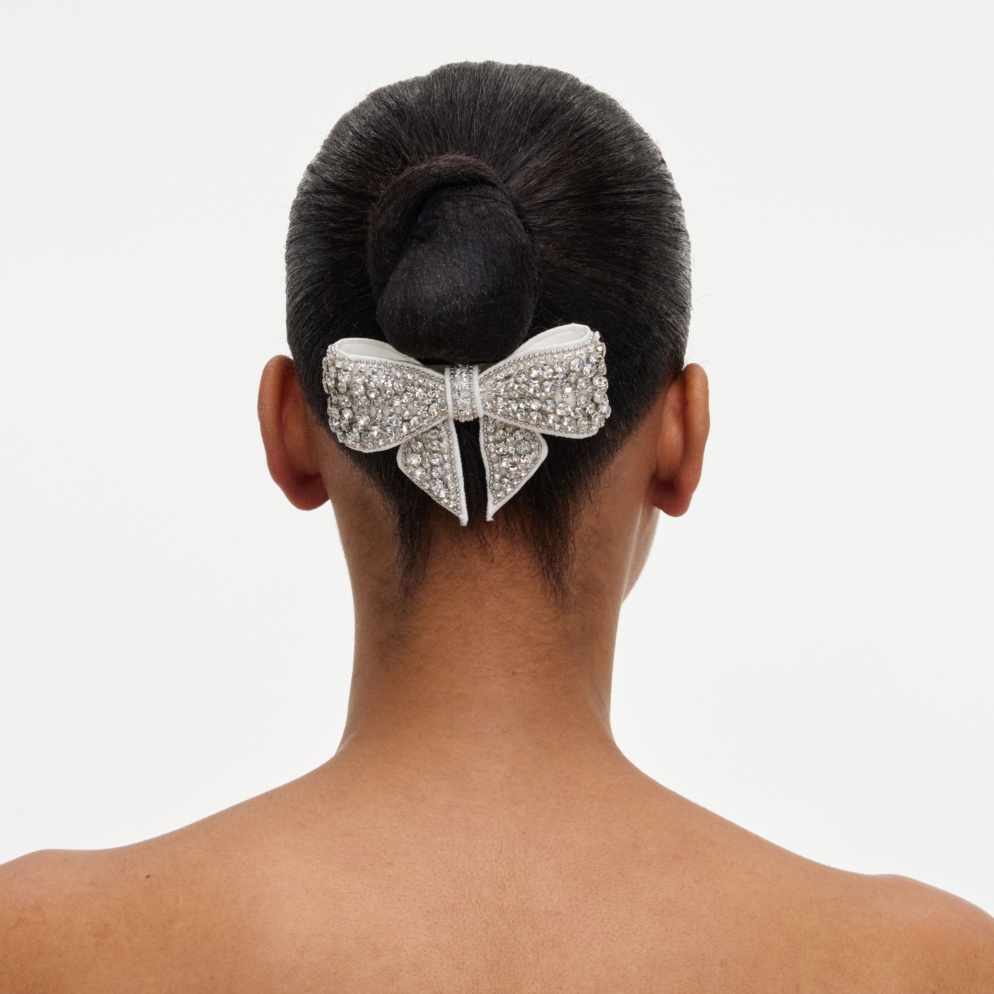Crystal Embellished Bow Hairclip