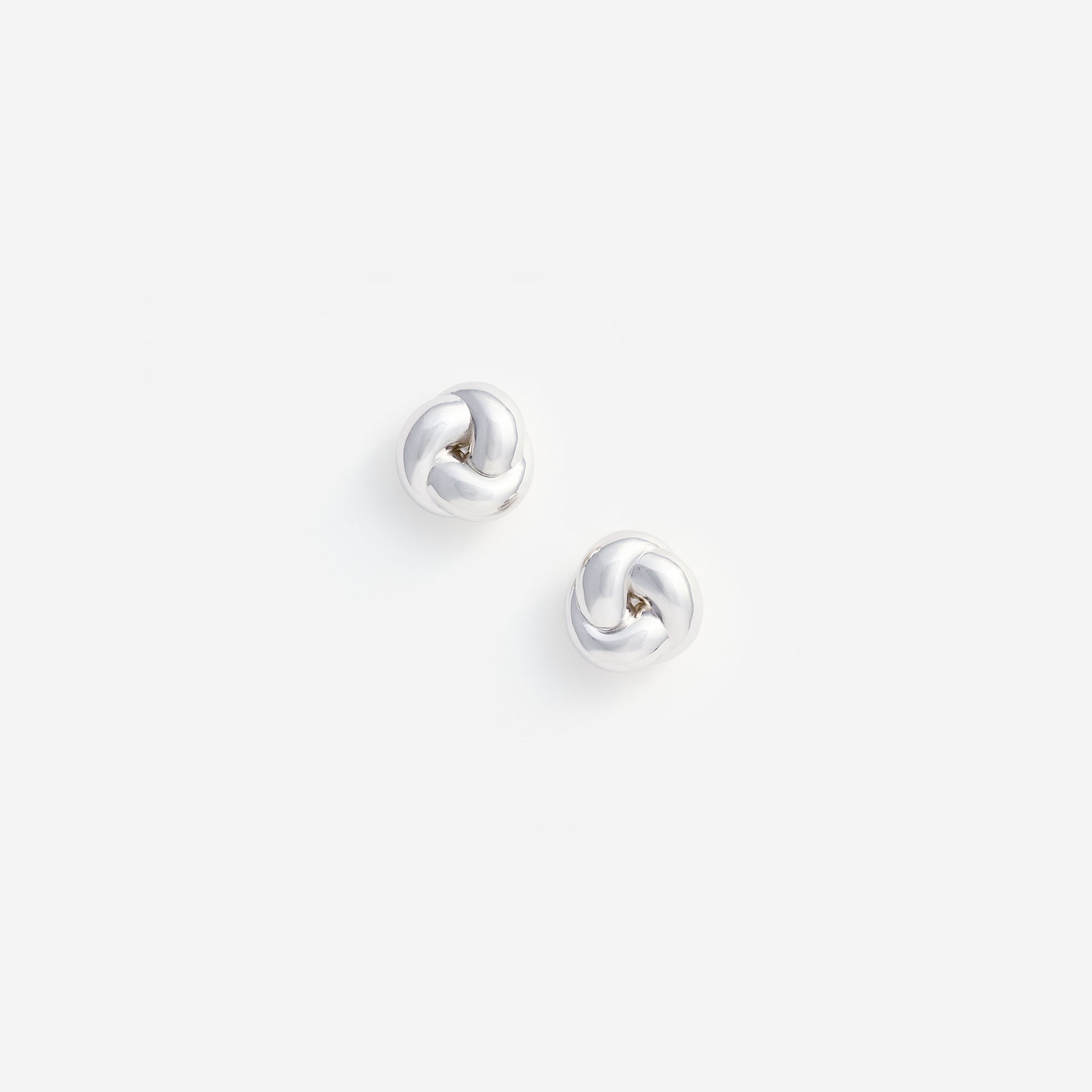 Silver Knot Earrings