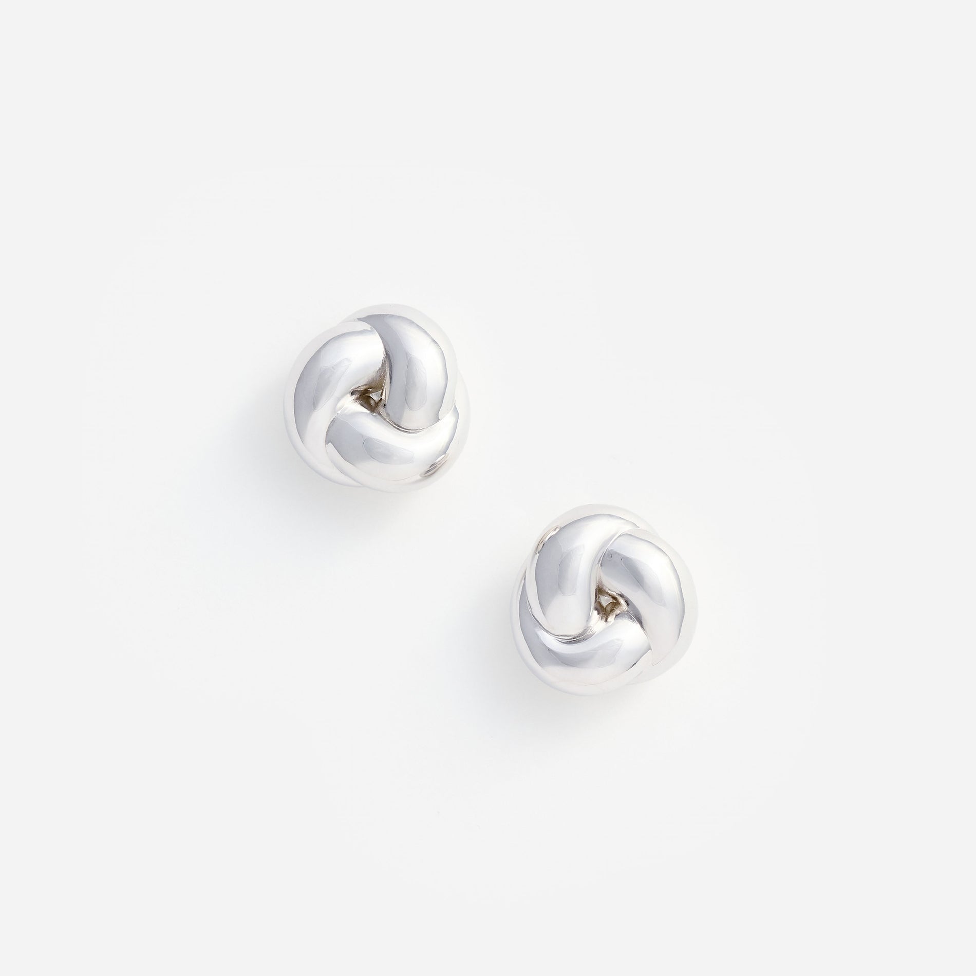 Silver Knot Earrings