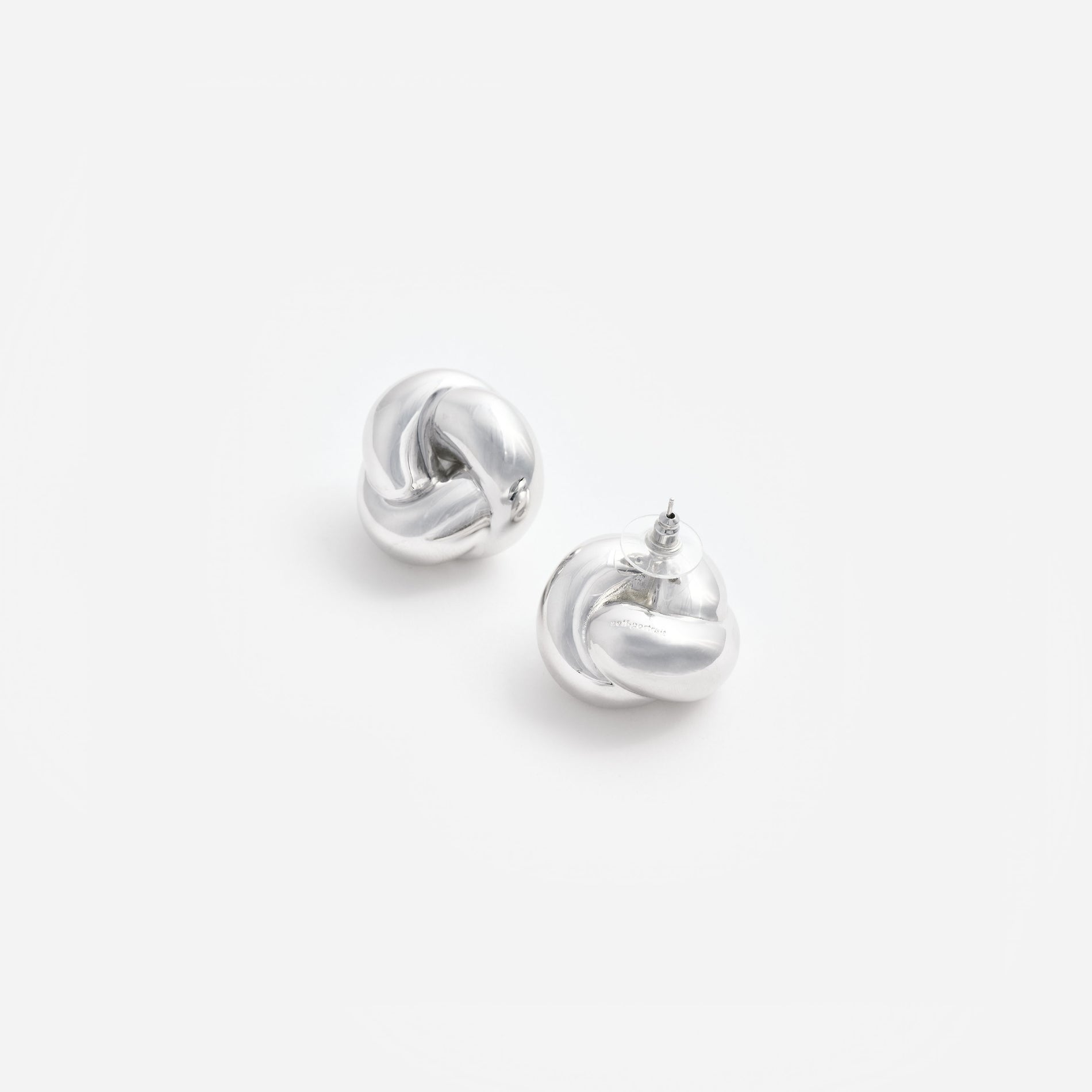 Silver Knot Earrings