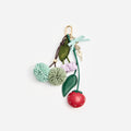 Pompom Flower Bag Charm