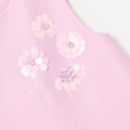 Pink Taffeta Sequin Embellished Dress