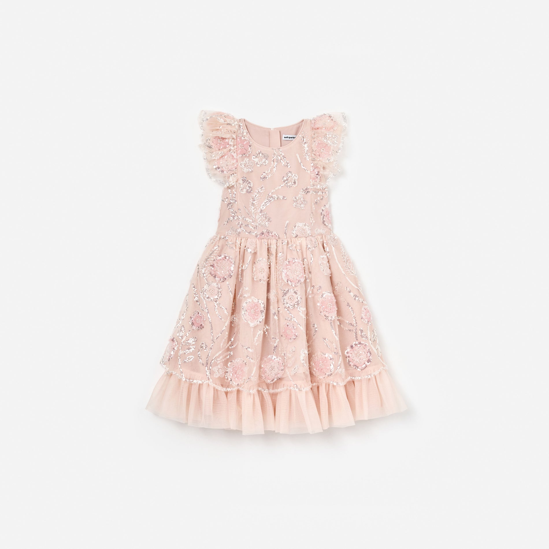 Pink Sequin Embellished Dress