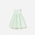 Mint Taffeta 3D Flower Dress