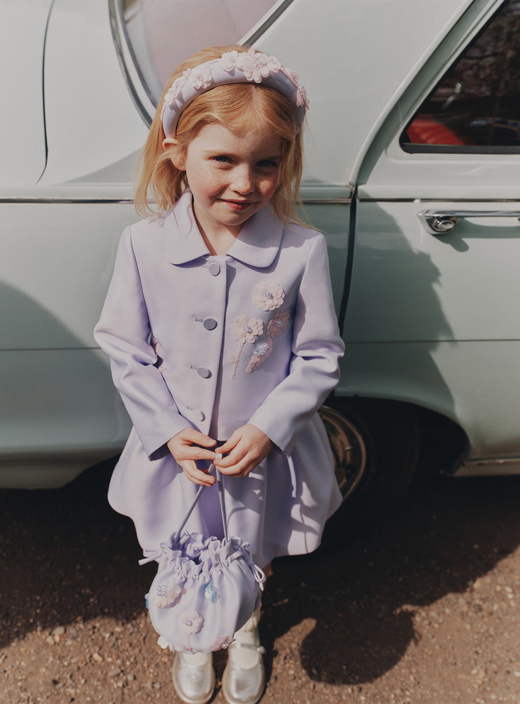 Lilac Taffeta Skort