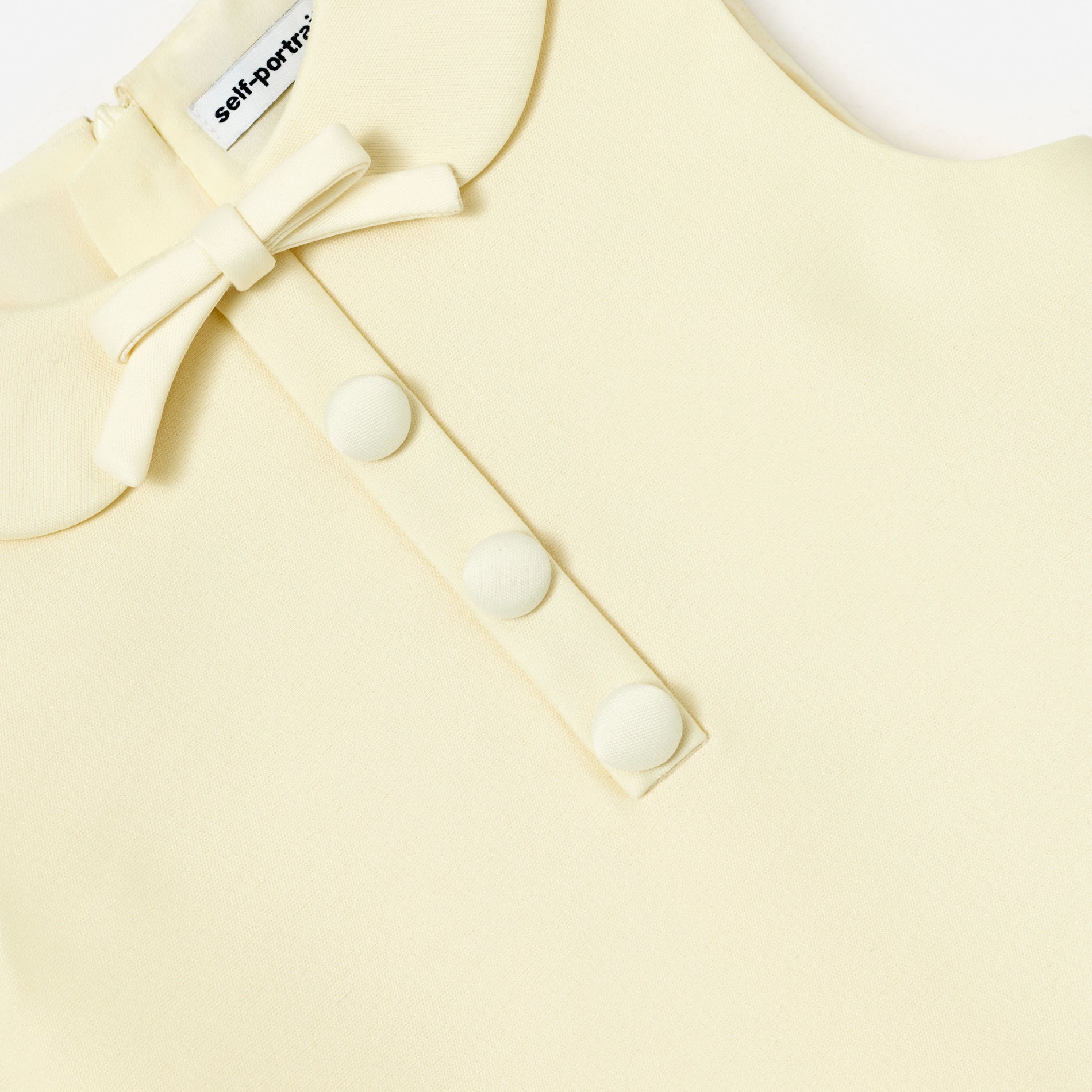 Yellow Taffeta Shift Dress