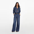 Denim Relaxed Fit Jumpsuit