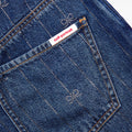 Rhinestone Stripe Denim Shorts