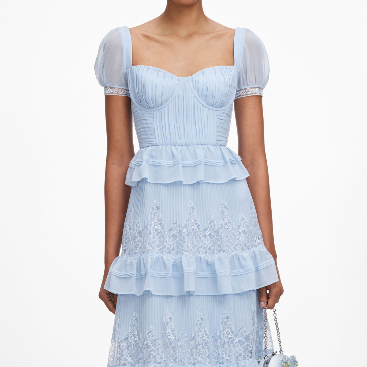 denim patchwork dress Free Spirited Light Wash Overall Top with Unique Patchwork M Do Not Bleach Season H33 White shoulder tie maxi Luxury Satin Colors:Green