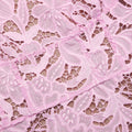 Pink Lace Flared Mini Dress