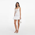 White Cotton Bodice Mini Dress